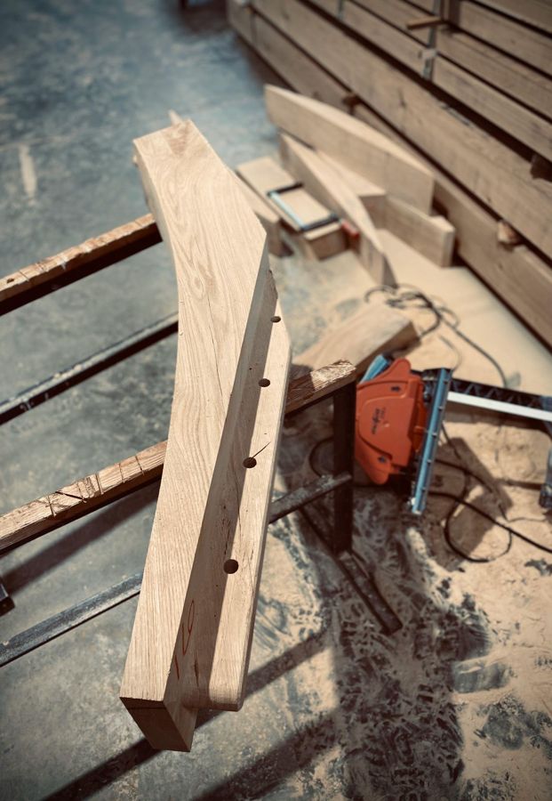 Mortaise — photo d'un chantier Taïga