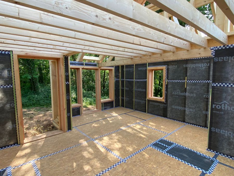 Solive — photo d'un chantier Taïga