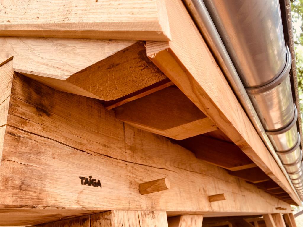 Annexe et carport en chêne — Fauvillers — étape 2