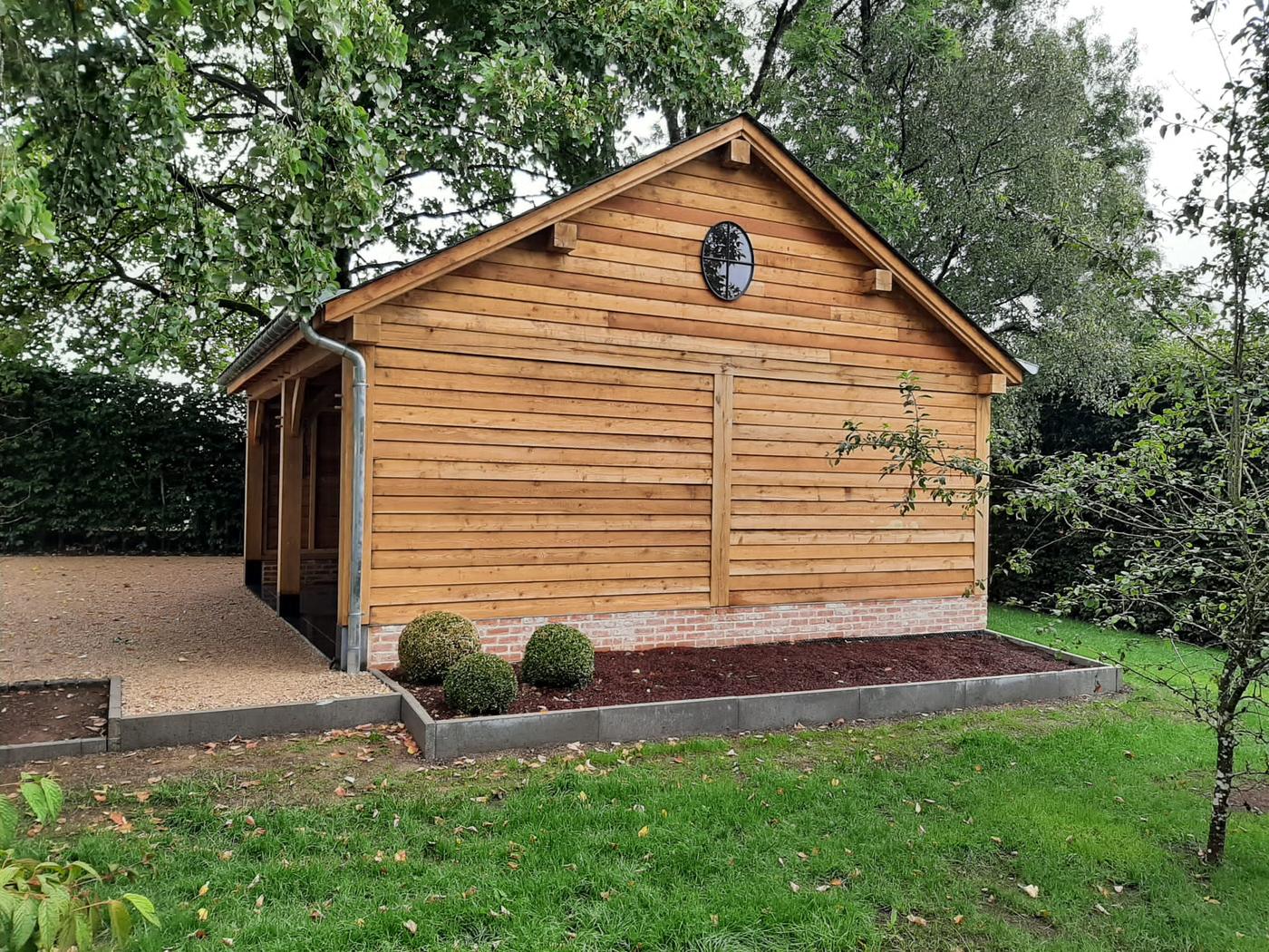 Annexe et carport en chêne — Fauvillers — étape 3