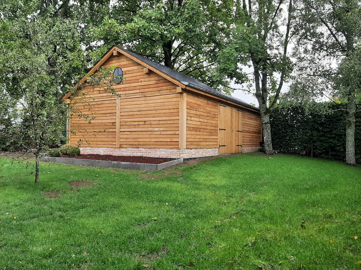 Annexe et carport en chêne — Fauvillers — étape 3