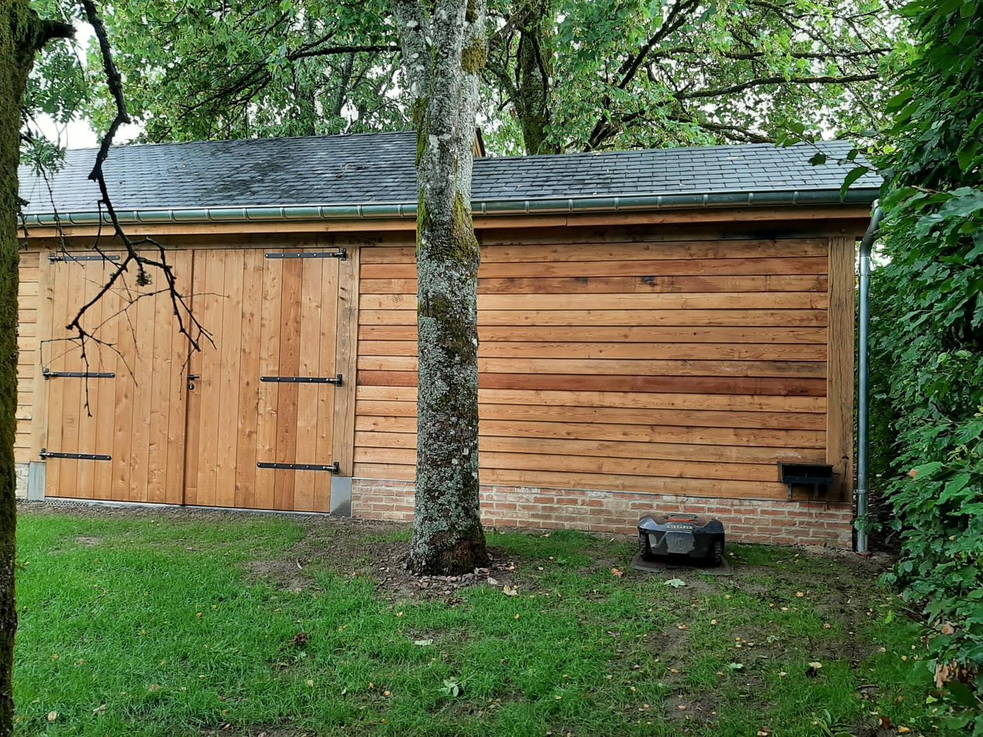 Annexe et carport en chêne — Fauvillers — étape 3