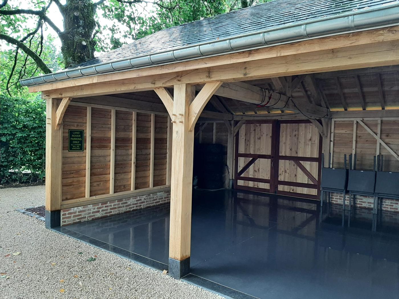 Annexe et carport en chêne — Fauvillers — étape 3