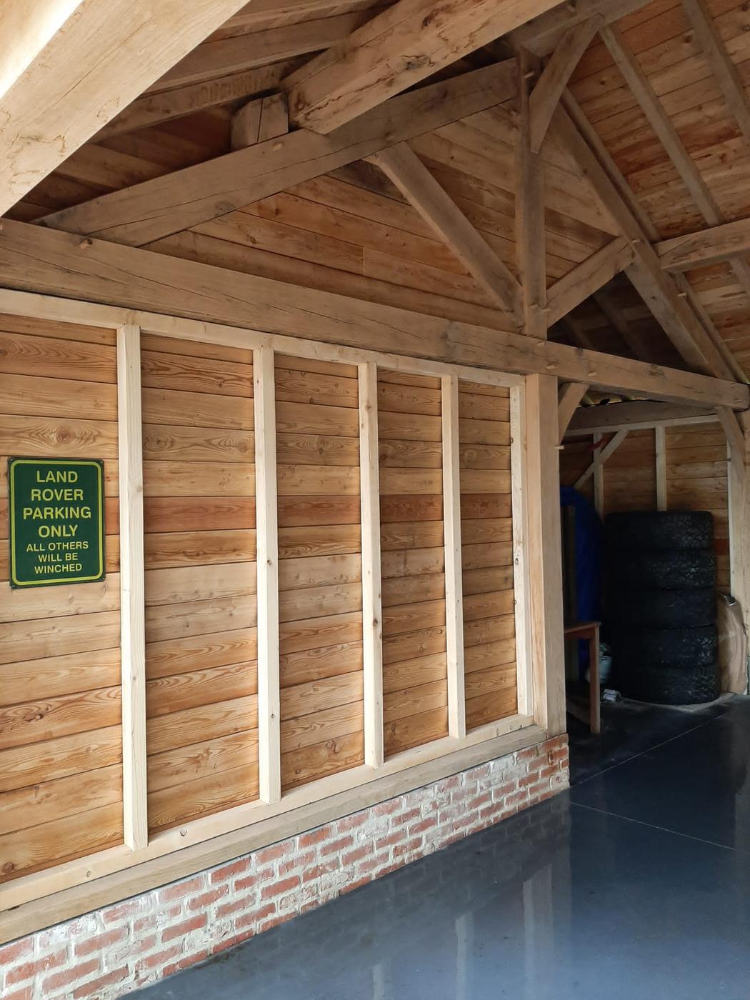 Annexe et carport en chêne — Fauvillers — étape 3