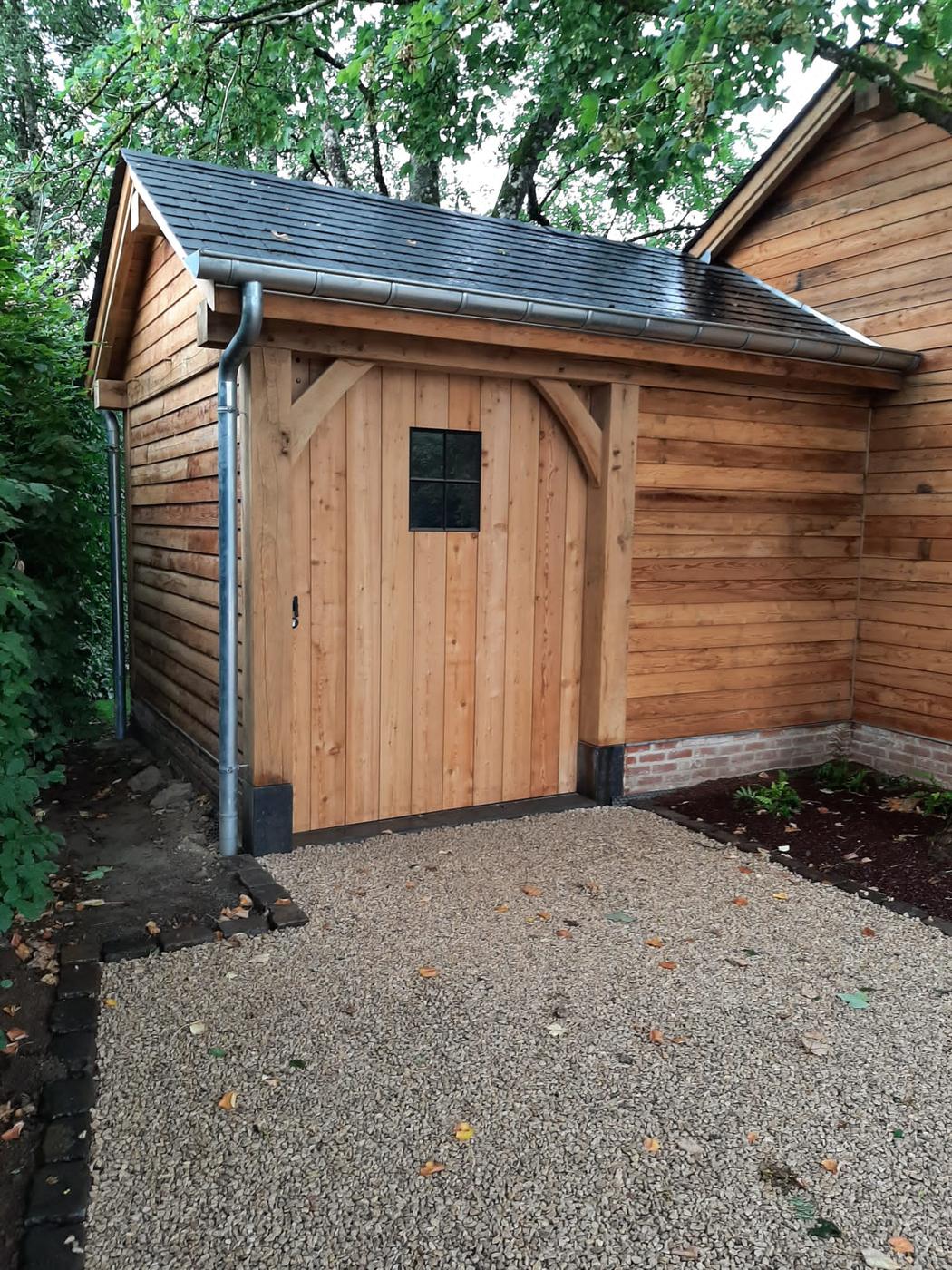Annexe et carport en chêne — Fauvillers — étape 3