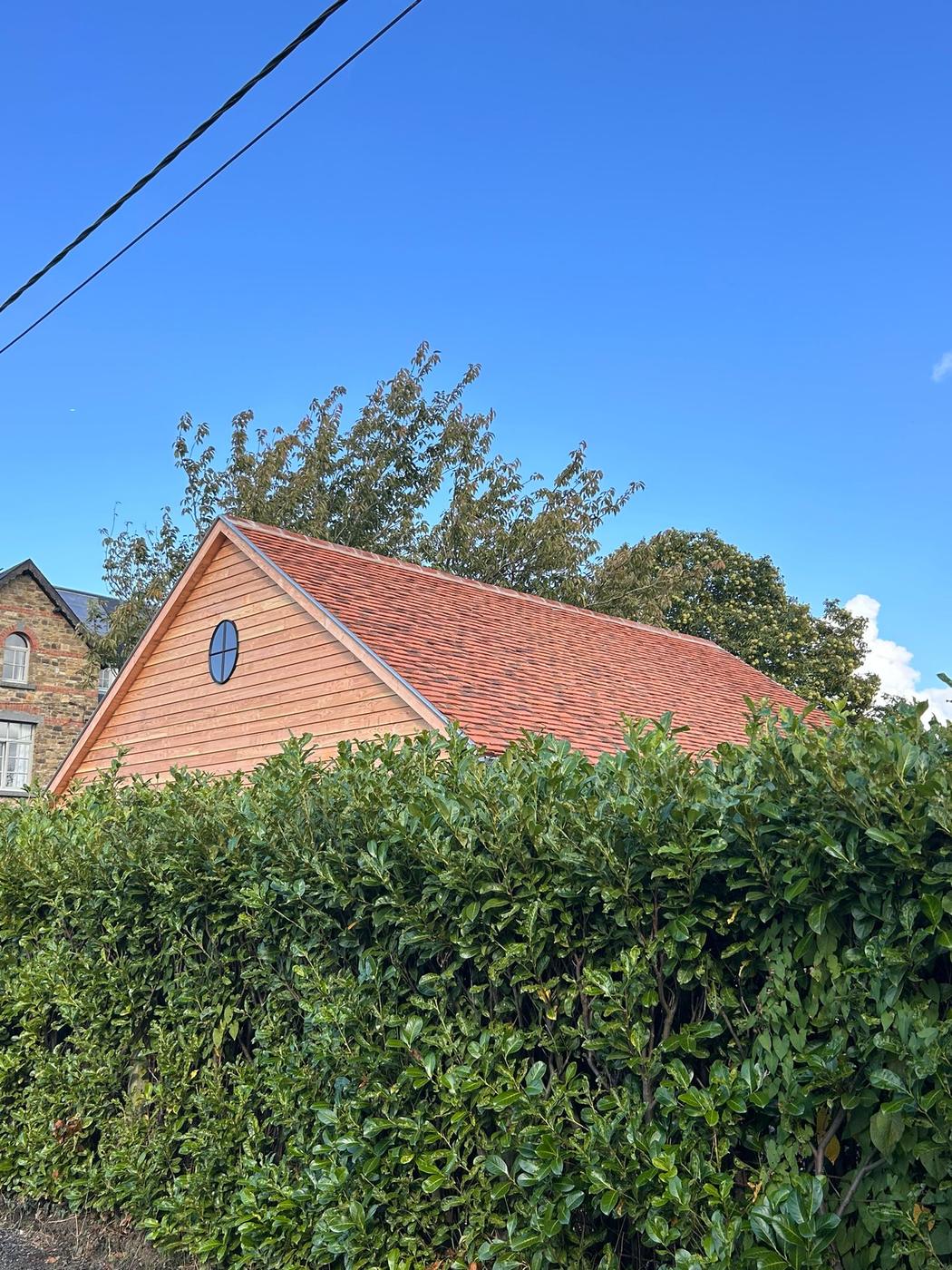 Annexe à croupes et carport en chêne — La Bruyère — étape 4