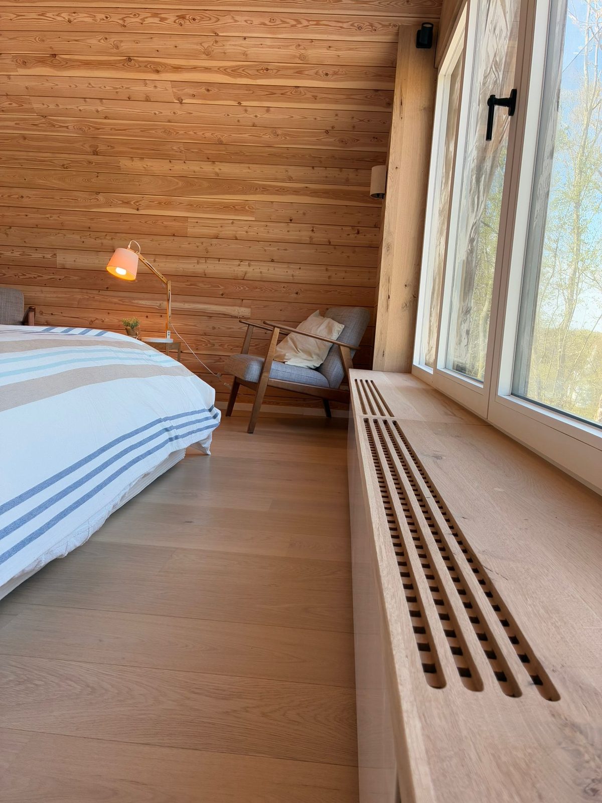 Annexe en chêne aux pignons vitrés — Brabant wallon