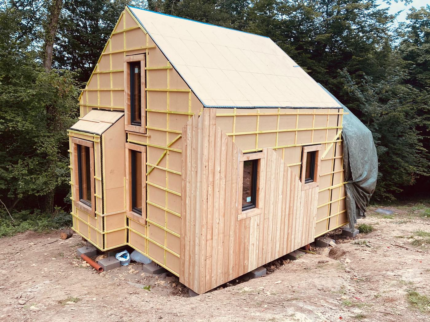 Cabanes en ossature bois — Gesves — étape 2