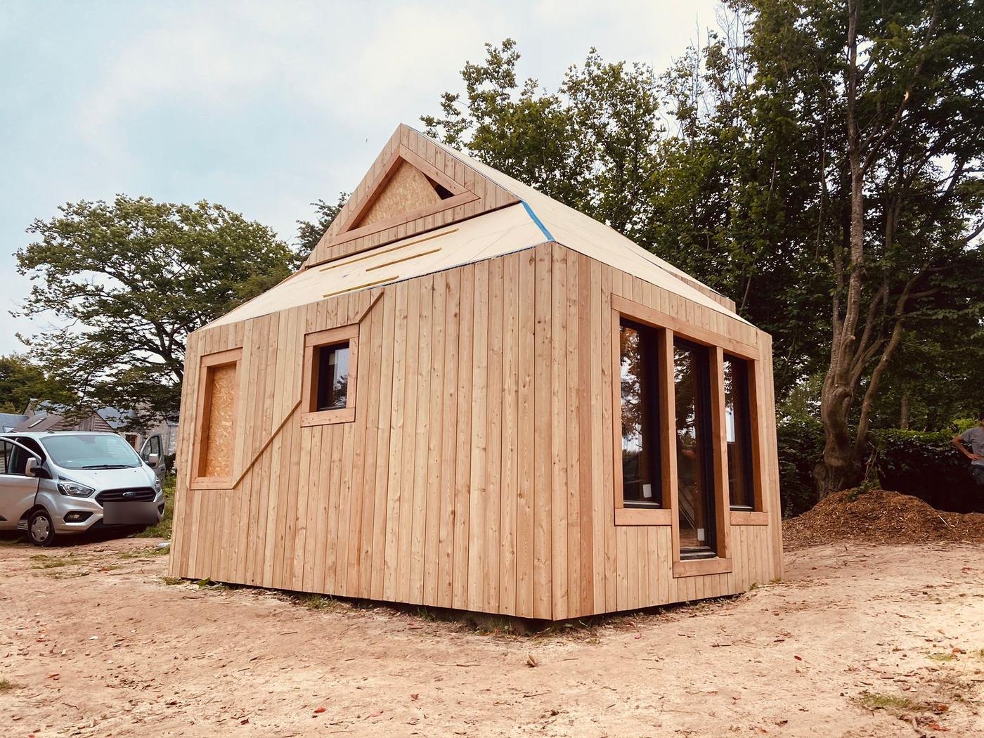 Cabanes en ossature bois — Gesves — étape 2