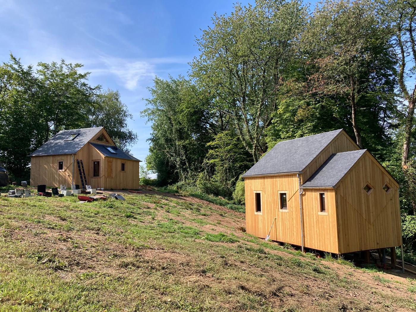 Cabanes en ossature bois — Gesves — étape 4