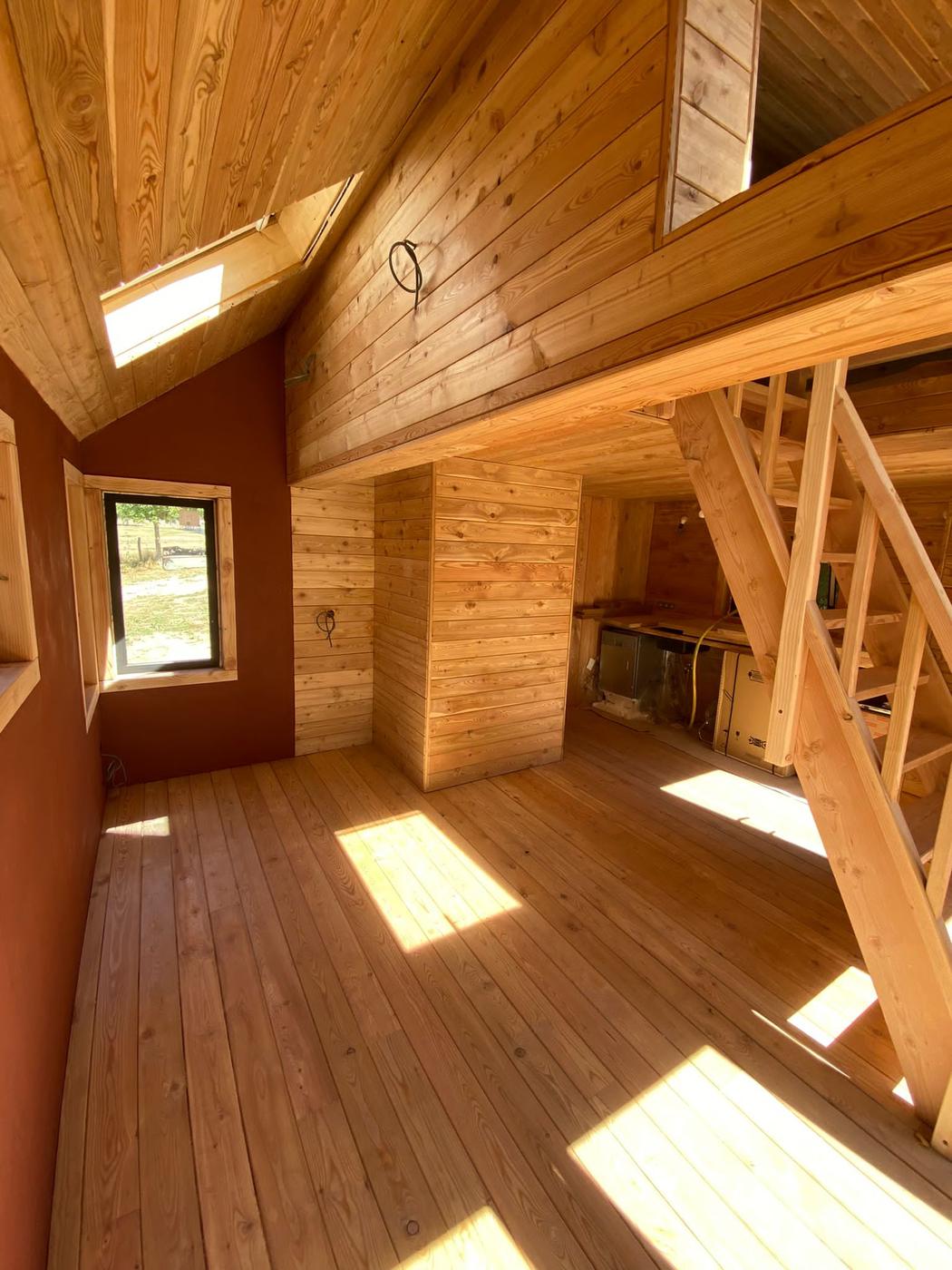 Cabanes en ossature bois — Gesves — étape 4