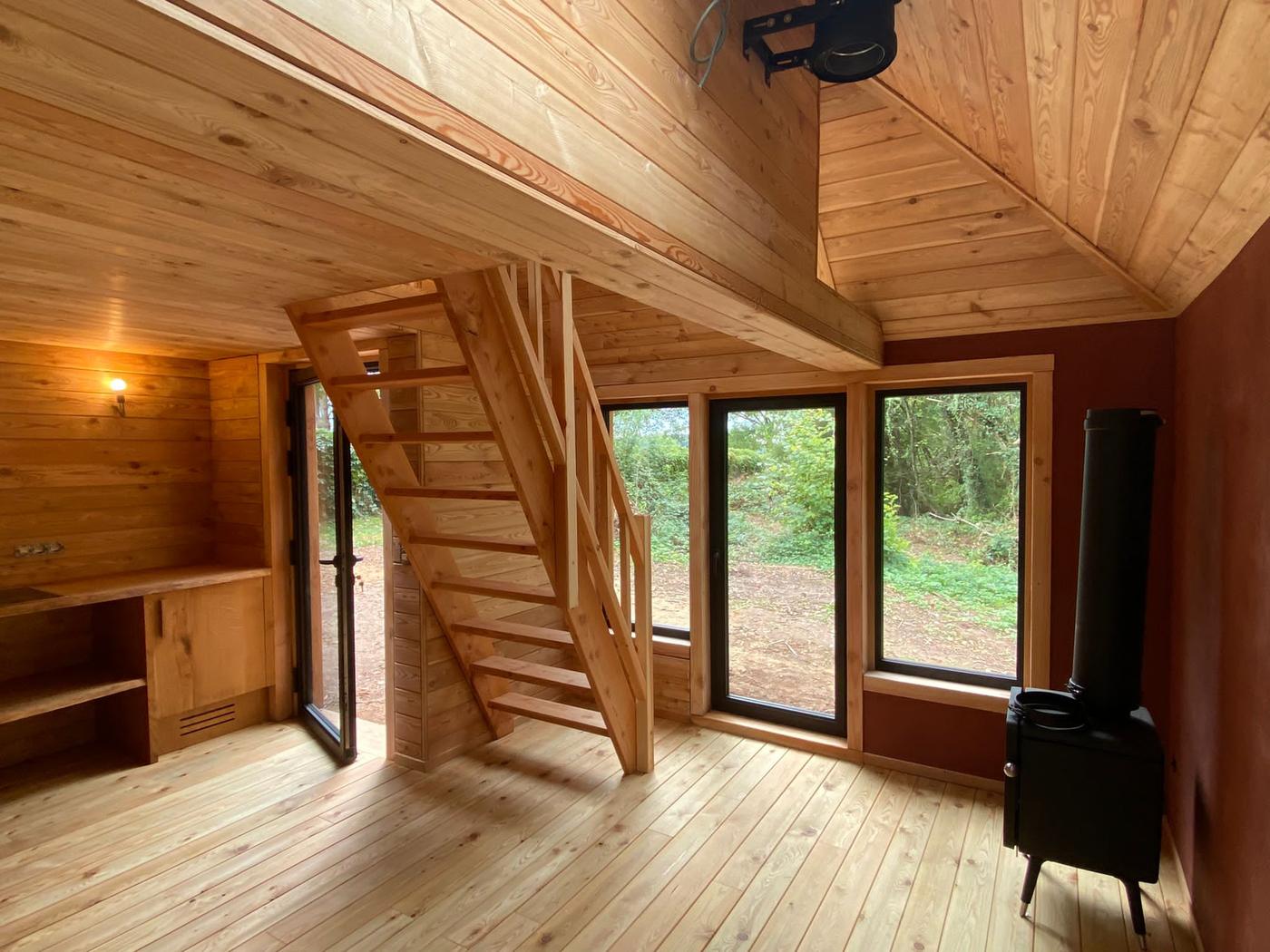 Cabanes en ossature bois — Gesves — étape 5