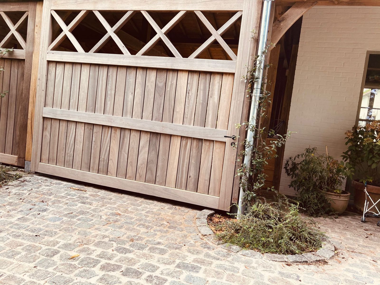Carport et portails en chêne — Silly — étape 3
