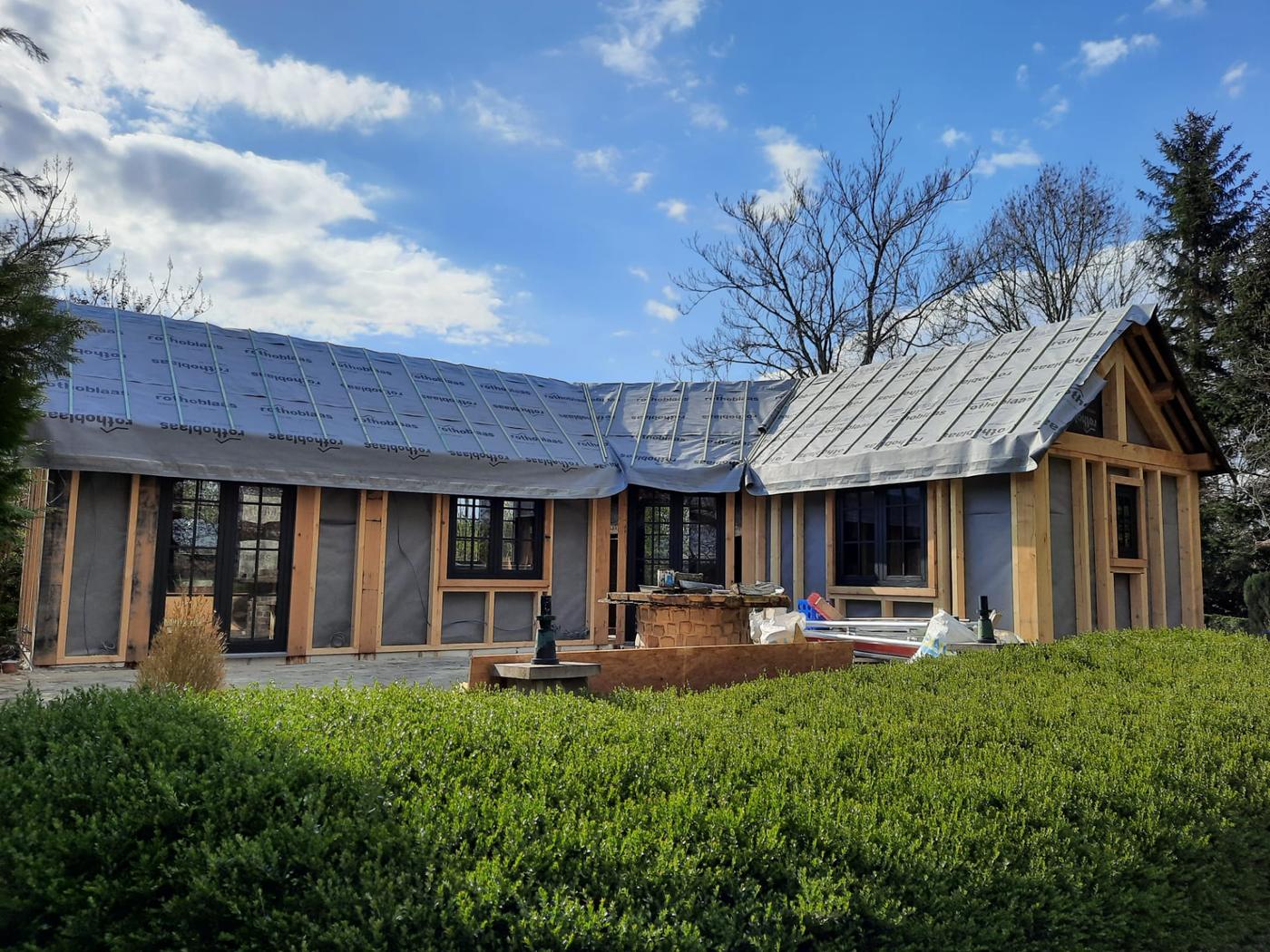 Gîte en chêne en L — Saint-Trond — étape 1
