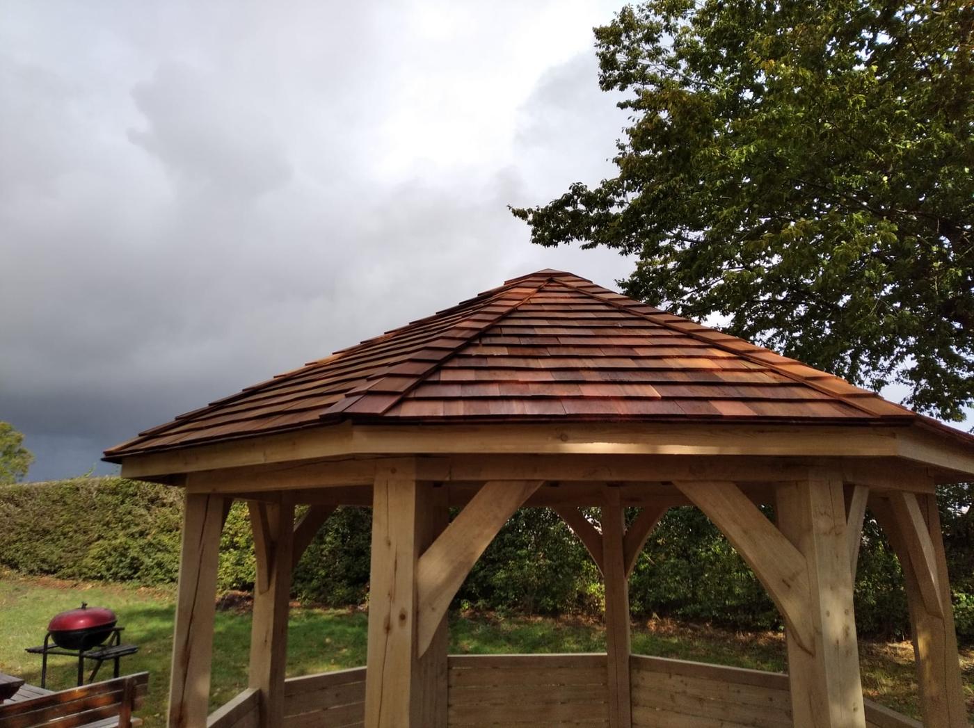 Kiosque octogonal de Schola Nova — Incourt — étape 2