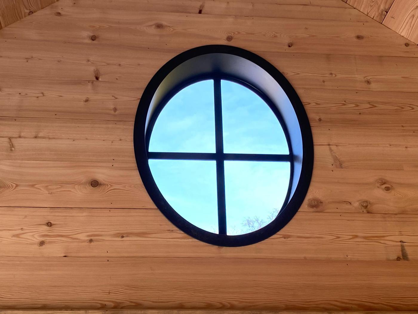 Pool-house en chêne à oculus — Lasne — étape 2