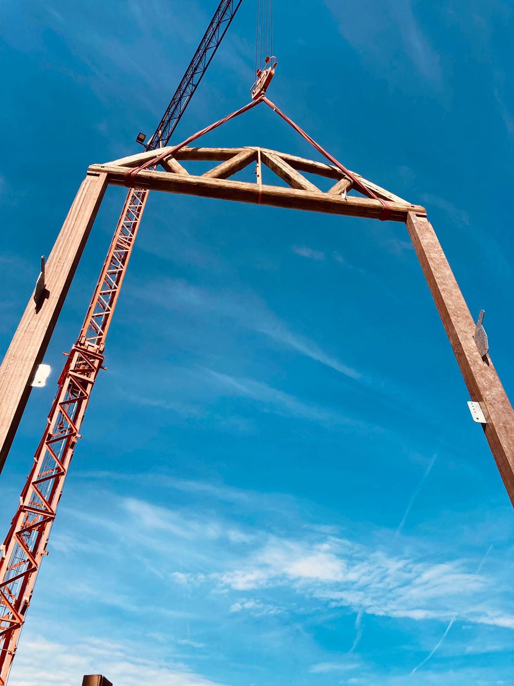 Sur le chantier — Structures monumentales — Walibi